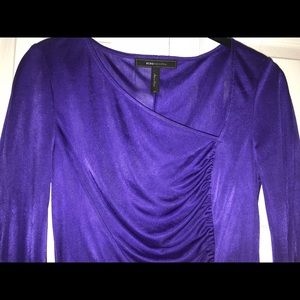 BCBG Purple Sheen Top Sz XS
